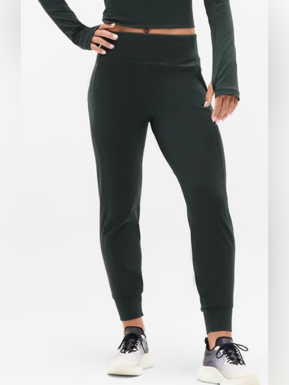Athleta Rainier Mid Rise Jogger  - Elm Size XL